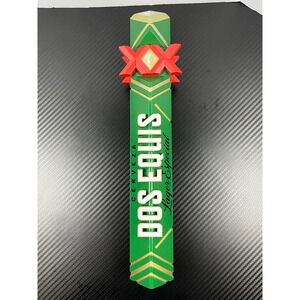 Dos Equis Lager Especial Beer Tap Handle Green Red Gold XX Logo Bar Decor